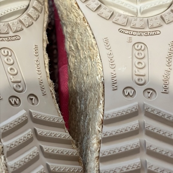 CROCS A-Leigh linen wedges - Picture 3 of 7